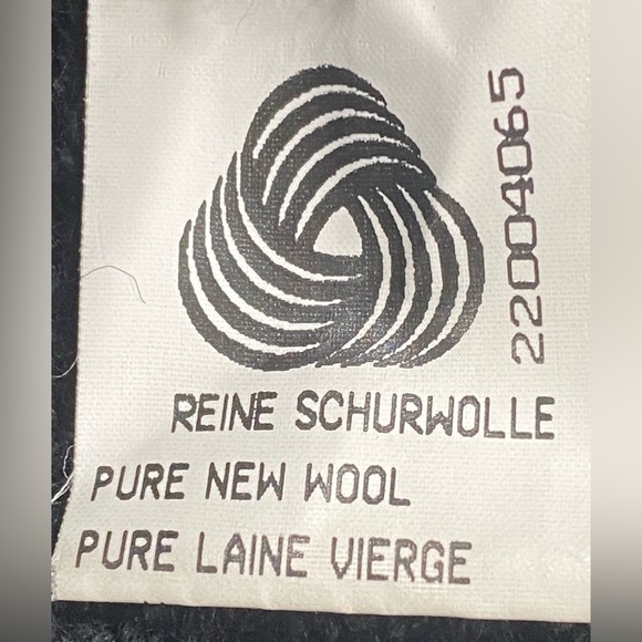 Vintage Geiger Collection Wool Cardigan Sweater Blazer Black size M - Picture 8 of 12